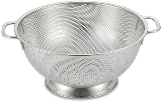 Abtropfkorb Mit Hohen Beinen Abtropfkorb Mit Doppelgriff Edelstahlsieb Obstkorb Aufbewahrungskorb Küchenutensil 25,5 X 25,5 X 10,5 Cm Zum Abtropf