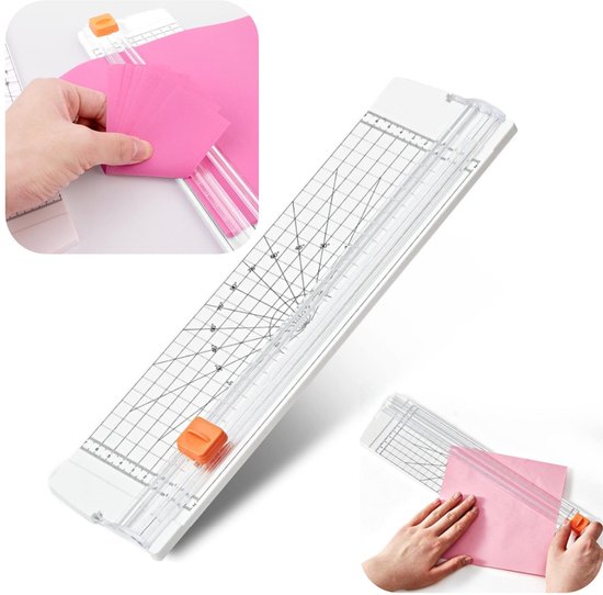 Papierschneider Fotoschneider Kartenschneider Manueller Papierschneider Hobbyzubehör Zwei Wege Schnitt Mit Messskala Für Kraftpapier, Fotos, Kart