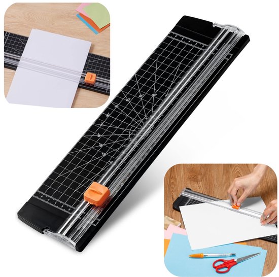 Papierschneider Fotoschneider Kartenschneider Manuelles Papiermesser Hobbywerkzeug Zwei Wege Schnitt Mit Messskala Für Kraftpapier, Fotos, Karten