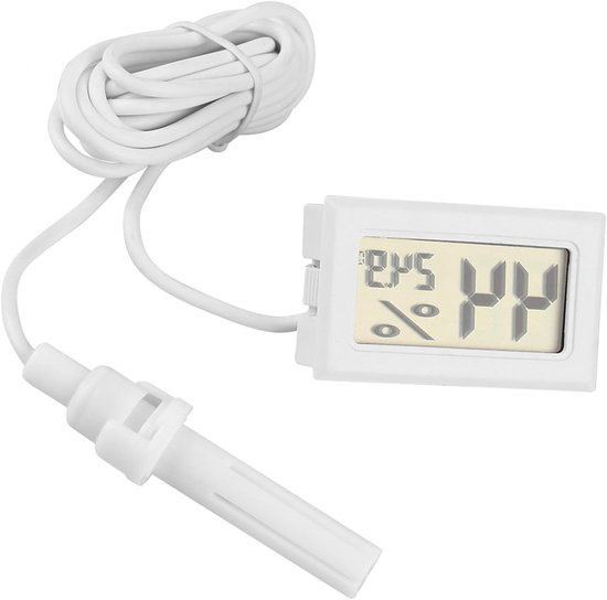 Digitales Thermometer Hygrometer Mit Externer Sonde Lcd Anzeige Für Temperatur Und Luftfeuchtigkeit Für Reptilienterrarien Haustierthermometer Mi