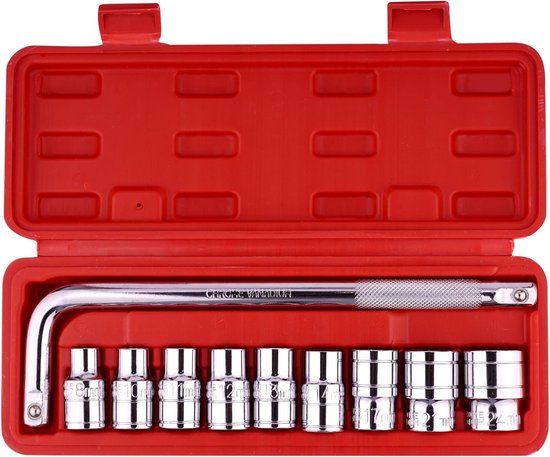 Metrischer Steckschlüsselsatz Schraubenschlüsselsatz Kfz Wartung Chrom Vanadium Stahl 8 Mm 24 Mm