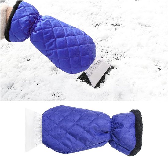 Eiskratzer Mit Handschuh Autofensterkratzer 1 Stück Blau