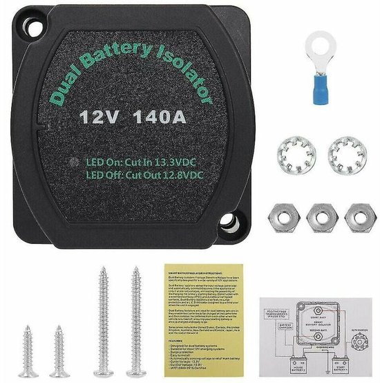 Für Dual Batterie Smart Isolator 12v 140a Spannungsgesteuertes Relais Für Transporter, Lkws, Wohnmobile, Camper, Atvs, Utvs, Boote Und Geländefah