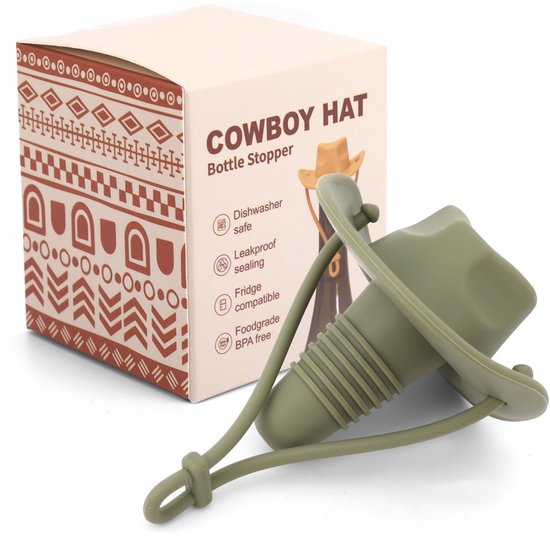 Silikon Weinflaschenverschluss Mit Cowboyhut, Witziger Champagnerflaschenverschluss Als Geschenkidee Zum Verschließen Und Erhalten Der Frische (g