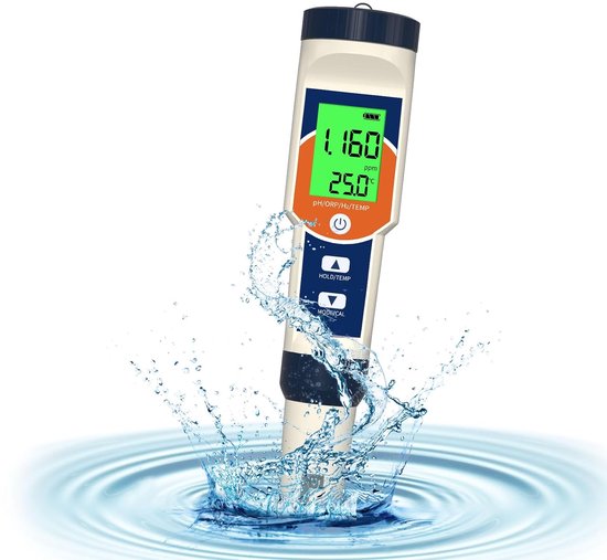 Digitales 4 In 1 Wasserqualitätsmessgerät Für Trinkwasser, Lebensmittel Und Schwimmbäder Ph Wert, Orp, H₂ Temperatur, Ppm Messgerät, Wasseranalys