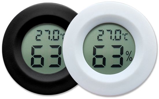 2 Teiliges Hygrometer /thermometer Set Mit Digitalem Feuchtigkeitsmesser Für Den Innen Und Außenbereich, Für Reptilien, Gewächshäuser, Humidore,