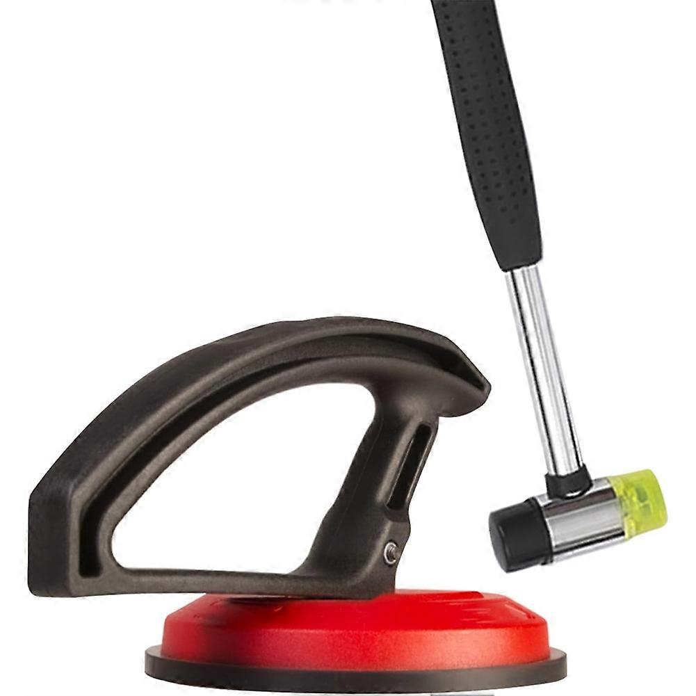 Werkzeug Zur Befestigung Von Strukturierten Böden Mit Hammer Und Speziellem Saugnapf Mit Griff – Geeignet Für Laminat, Vinylplanken, Lvp, Spc Und Hartholz