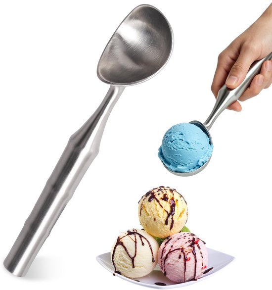 Dailygoods Eiskugelportionierer Aus Edelstahl Robuster Eiskugelportionierer Ergonomischer Griff Zum Portionieren Spülmaschinenfest Für Keksteig U