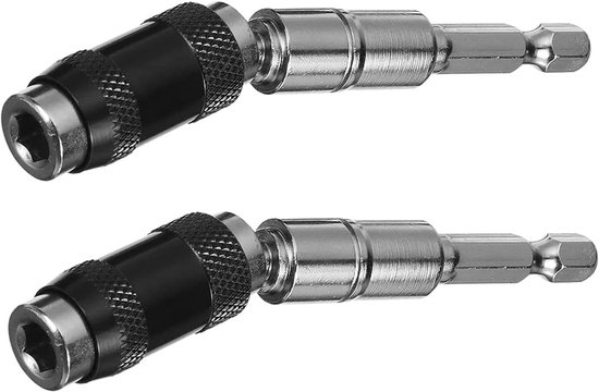 2er Pack Drehbarer Bithalter, Magnetisches Drehbohrfutter, Flexibler Schnellwechsel Schraubendreherbithalter Für Enge Stellen Oder Ecken