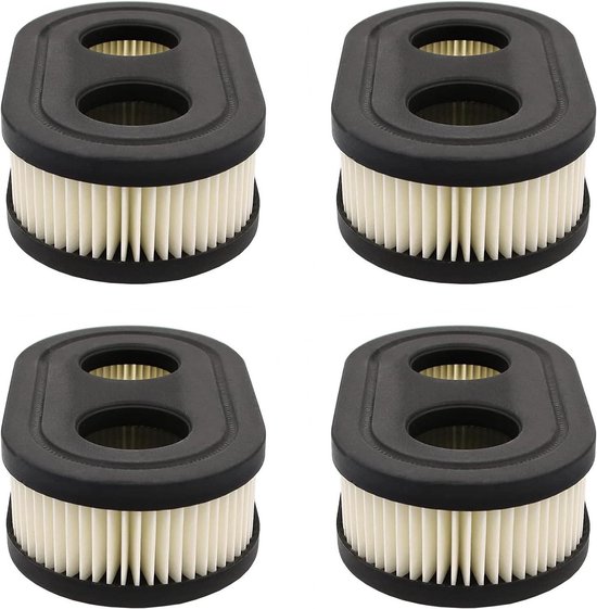 Rasenmäher Luftfilter 4er Set Zum Ersetzen Beschädigter Teile (schwarz)