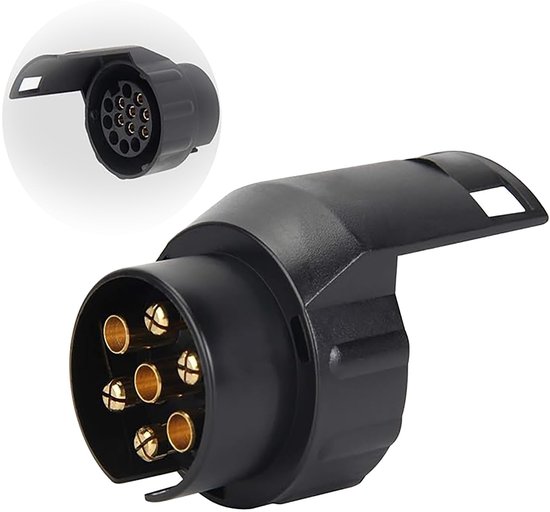 Dailygoods 7 Poliger Anhängeradapter 12v Wasserdichter Stecker Für Wohnwagen Und Wohnmobile