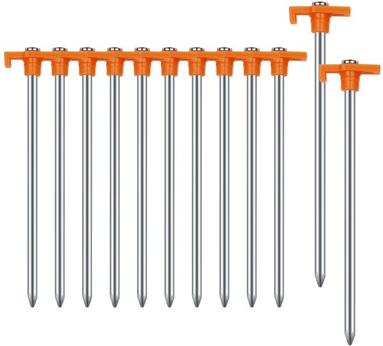 12 Teiliges Zeltnägel Set Stahlnägel Für Camping Windfeste Stahlnägel Robuste Campingnägel Rostbeständige Gartennägel Zum Befestigen Von Zelten U