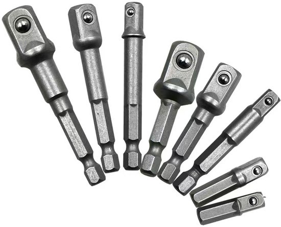 Adapter Von Sechskantschaft Auf Vierkantkopf, Umrüststange Zum Befestigen Von Elektrischen Windbatch Anschlüssen Mit 1/4" 3/8" 1/2" Steckschlüsse