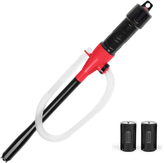 Dailygoody Elektrische Handpumpe Für Diesel Und Kraftstoff 8 L/min Batteriebetrieben Wasserpumpe Zum Tanken Und Transportieren Rot