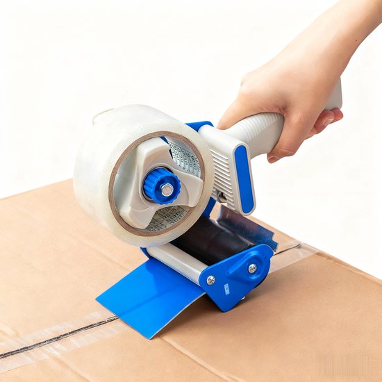3 Zoll Breiter Klebebandabroller, Leicht Und Robust, Für Umzüge, Transporte, Verpackungen Und Versiegelungen, Blau