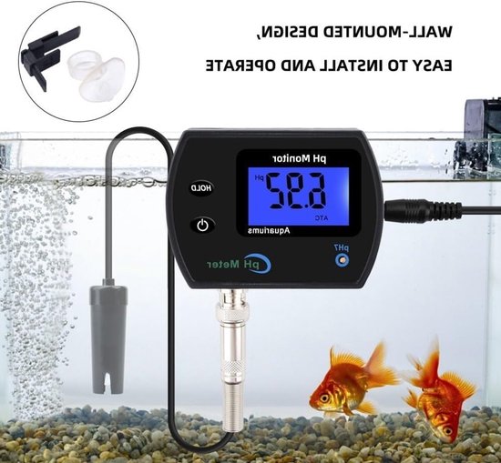 Ph Meter Wasserqualitätsmonitor Tester Lcd Anzeige Bnc Schnittstelle Sonde Für Aquarien Hydrokultur Messung Des Ph Werts Von Wasser (mcg)
