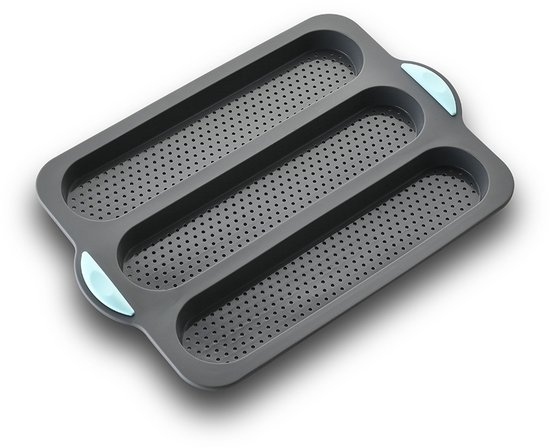 Antihaftbeschichtete Silikon Baguetteform, Backform Für Baguettes, Dreistöckige Längliche Brotform Für Selbstgebackenes Brot Und Sandwiches, Ofen