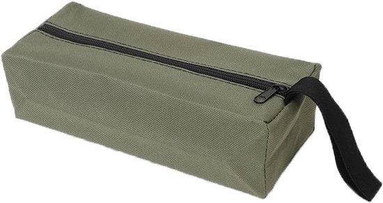 Werkzeugtasche Mit Reißverschluss, Multifunktions Werkzeugtasche Aus Oxford Canvas Für Schraubendreher, Schraubenschlüssel Und Zangen Größe L Grü