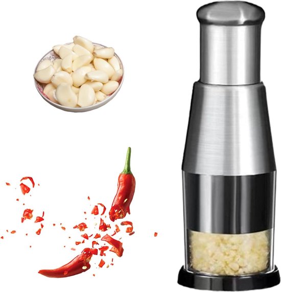 Multifunktionale Knoblauchpresse Aus Stahl Für Die Küche