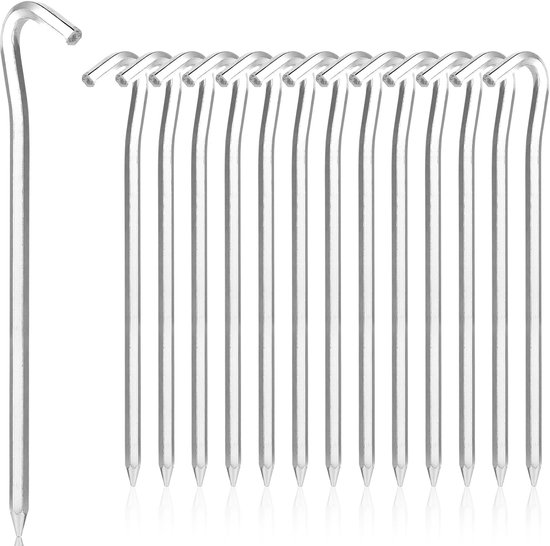 Aluminium Zeltnägel 14,18 Cm Robuste Haken Für Harte Böden, Für Camping, Gartenarbeit, Angeln Und Zelte