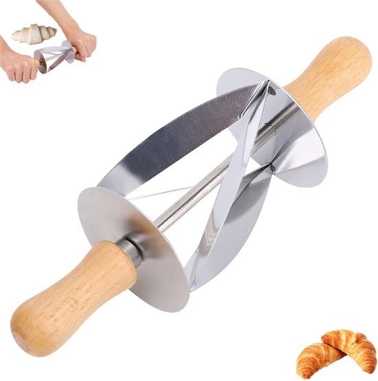 1 Stück Croissant Walzenschneider Croissant Schneider Croissant Walzenschneider Aus Edelstahl Teigschneider Brotschneider Hochwertiger Edelstahl