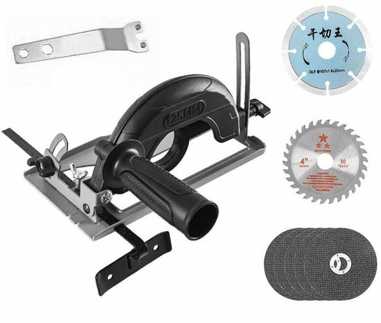Für Winkel 0 45°, Einstellbare Schnitttiefe 0 40 Mm, Positionierhalterung, Winkelschleifer Nachrüst Nutbasis Für 100 125 Mm Winkelschleifer Bests