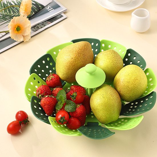 Faltbarer Obstkorb Und Sieb Aus Kunststoff, Multifunktionaler Dampfgarer, Abtropfkorb Für Gemüse