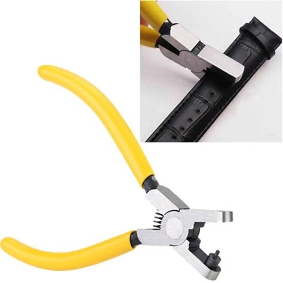 Lochzange Für Leder (2,0 Mm Rundlöcher) Universeller Locher Für Gürtel Und Schuhe Ergonomischer Griff Einhandbedienung 14,0 X 5,5 X 140,0 Cm 1 St