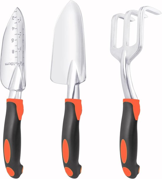 Gartengeräte Set 3 Teilig, Robust Und Mit Ergonomischen Griffen Für Die Gartenarbeit