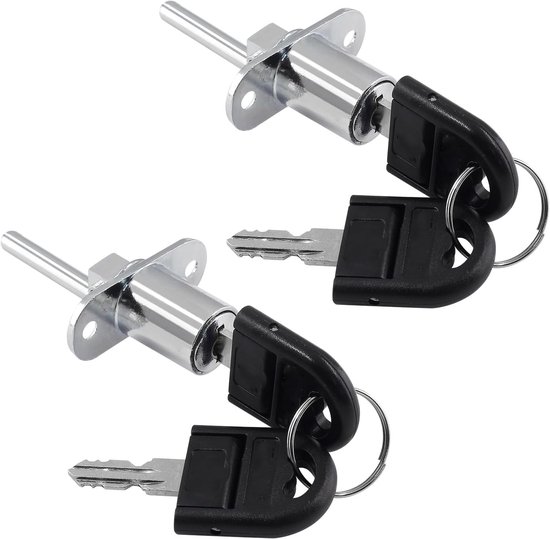 Zweiteiliges Schubladenschloss, Zylinderschloss Mit 4 Schlüsseln Für Briefkasten, Dokumente, Schrank, Büro, Computertisch