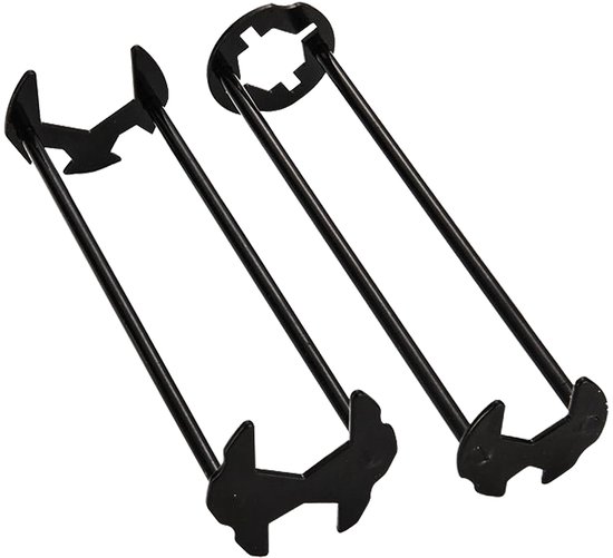 Set Mit 2 Inbusschlüsseln Für Waschbecken Und Armaturen, Vier Waschbecken Set, Hydraulikwerkzeug, Eisen, Multifunktional, Robust, 7 Größen, Unive