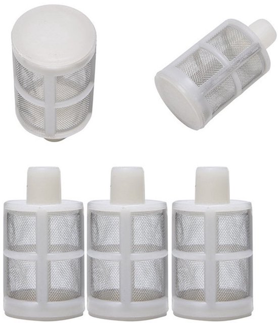Für Schläuche Und Pumpen, Set Mit 5 Filterköpfen Aus Edelstahl 304, Edelstahldüsen Mit Sieb, Saugfilter Für Schläuche, 10 Mm Universalfilterköpfe