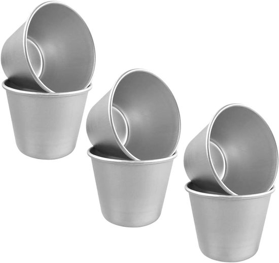 Puddingformen 6 Teiliges Set Antihaftbeschichteter Backformen Für Kuchen Und Muffins