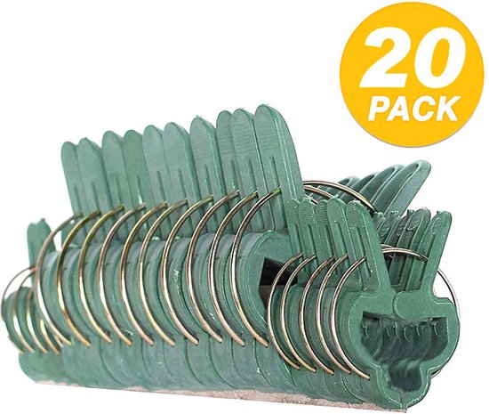 20 Gartenpflanzenclips (2 Größen) Verstellbare Stängelclips Zur Unterstützung Von Kletterpflanzen Wie Gemüse, Tomaten Und Anderen Kletterpflanzen