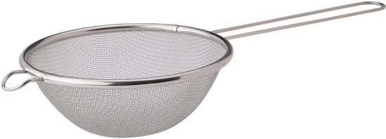 1 Stück, Küchensieb Mit Feinem Siebgewebe Und Zusätzlichem Griff, Edelstahl 18/8, 15 Cm (6 Zoll)