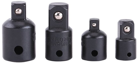 Steckschlüsseladapter Set, 4 Teilig, Für 1/2", 3/8" Und 1/4" Steckschlüssel.