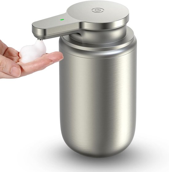 Schaumseifenspender, Schaumseifenspender Aus Edelstahl, Wiederaufladbare, Kontaktlose Handseifenpumpe Für Bad Und Küche, 12 Oz.
