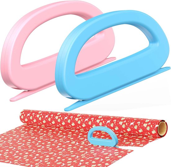 Doppelseitiges Geschenkpapiermesser (2er Pack), Schiebemesser Zum Einpacken, Papierschneidewerkzeug Für Weihnachten, Feiertage Und Geburtstage