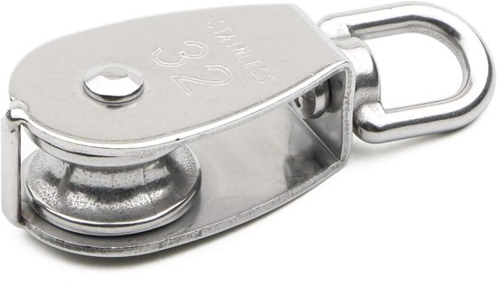 Einzelrollenblock Aus Edelstahl 304, M32 Rollenbelastung (hebel)