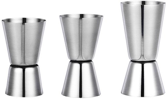 Bar Messbecher Getränke Messbecher Cocktail Messbecher Messbecher Jigger Ausgießer Edelstahl Jigger Set Barzubehör Für Bar Und Party 3 Teilig (15