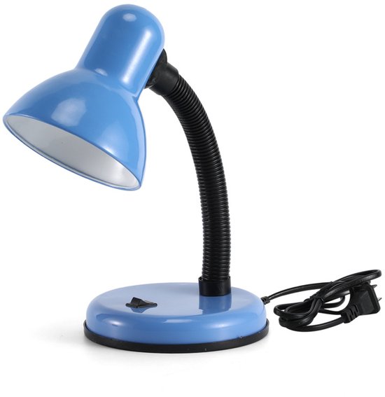 Metallene Schreibtischlampe Mit Flexiblem Schlauchhals Für Büro, Wohnzimmer, Schlafzimmer, Studentenzimmer Oder Bücherregal