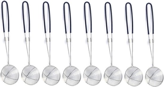 8 Teiliges Fondue Set Fondue Körbe Fondue Netze Fondue Sieb Edelstahl Ø 6,5 Cm