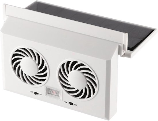 Fahrzeugkühlungs Booster Lüfter, Solarbetriebene Abluftanlage Für Autos Mit Dach Einfache Installation, Umluftventilator Für Vorder Und Rücksitze