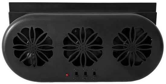 Autoabluftventilator, 3 Ventilatoren, Usb Betriebener Luftzirkulationsventilator, Usb Und Solarstromversorgung, Leiser Ventilator, Kühlventilator