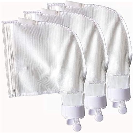 3 Ersatzbeutel Mit Reißverschluss Für Polaris 280/480 & K13/k16 Nylon Siebbeutel