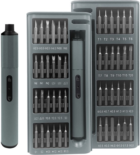 Elektrischer Schraubendreher, 49 In 1 Kabelloses Präzisionsschraubendreher Set Mit 48 Magnetischen Bits, Wiederaufladbares Mini Schraubendreher S