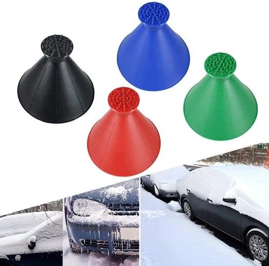 Runder Scheibenwischer, Magischer Konischer Scheibenwischer Trichter/schneepflug, 4er Pack