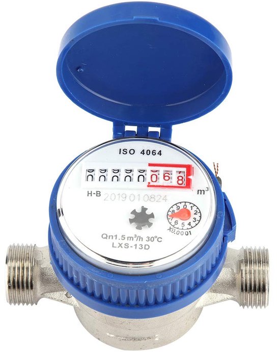 Kaltwasserzähler 15 Mm (1/2 Zoll) Langlebig Und Korrosionsbeständig Für Haus Und Garten Mit Zubehör Lange Lebensdauer