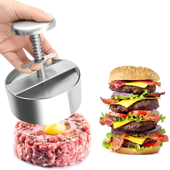 Hamburgerpresse Aus Edelstahl Für Perfektes Gebäck