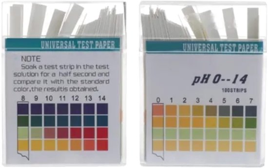 Dailygoods Ph Teststreifen 0 14, Profi Bereich 2er Pack 200 Stück Für Wasser/urin Präzise Mit Kunststoffbox Teststreifen